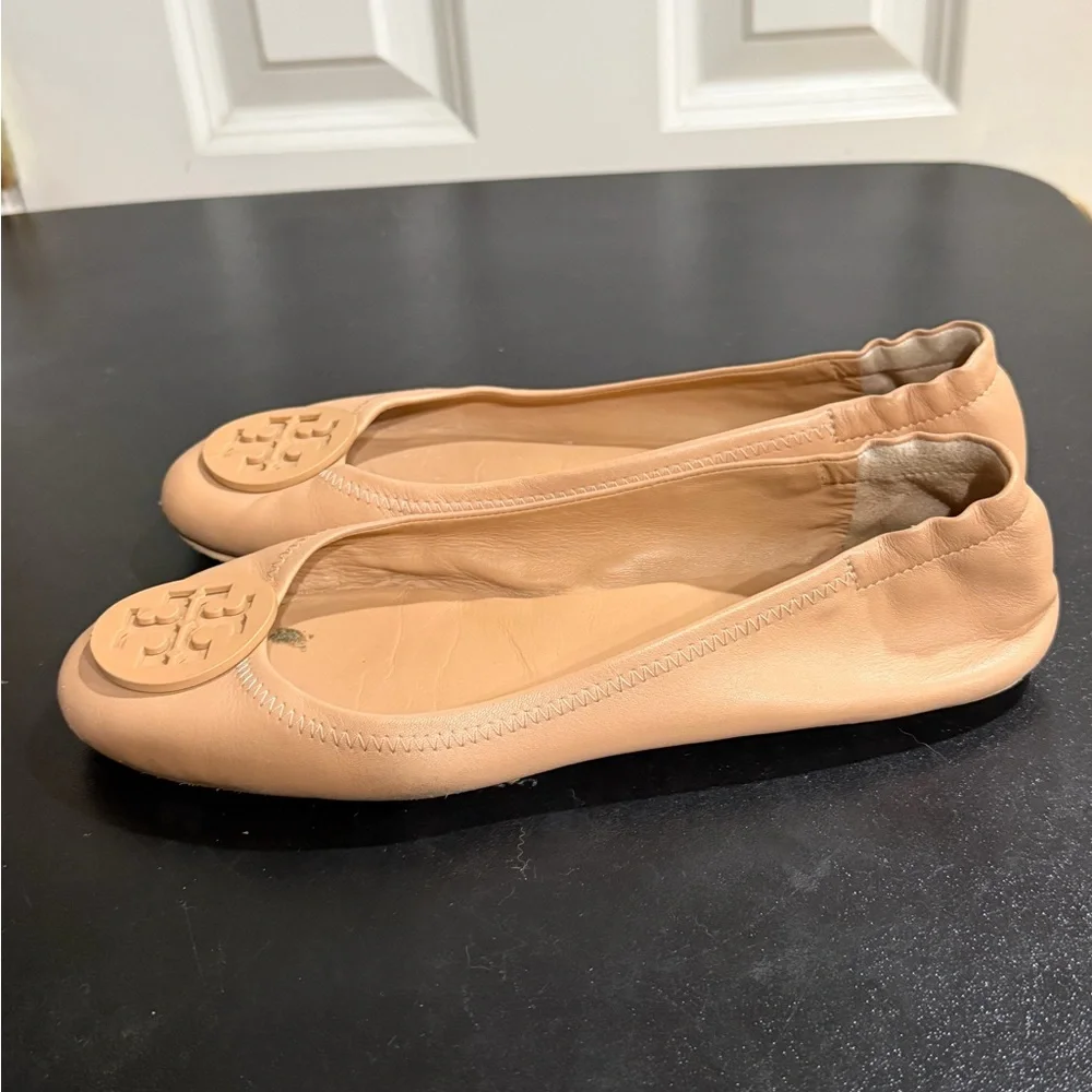 Tory Burch pink leather Flats size 9.5